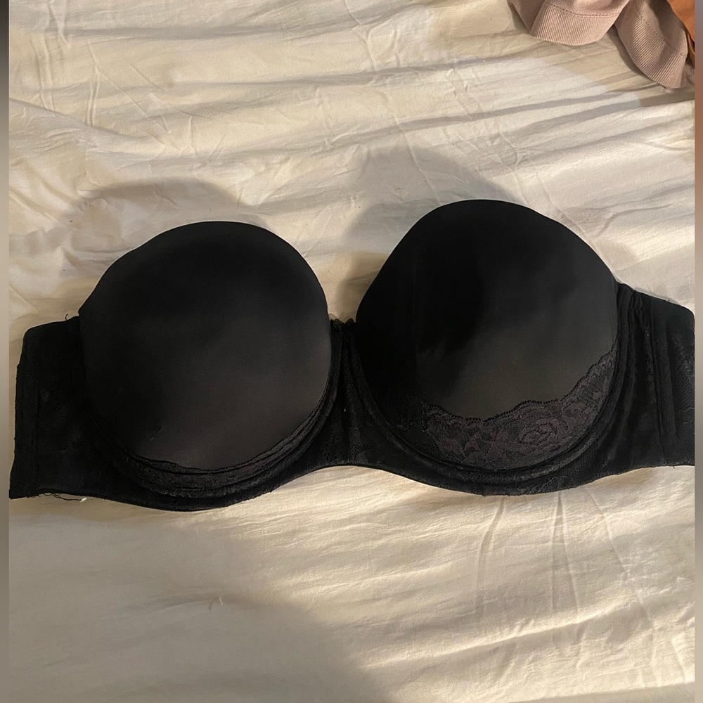 Torrid Strapless Push-Up Lace Sling Straight Back Bra